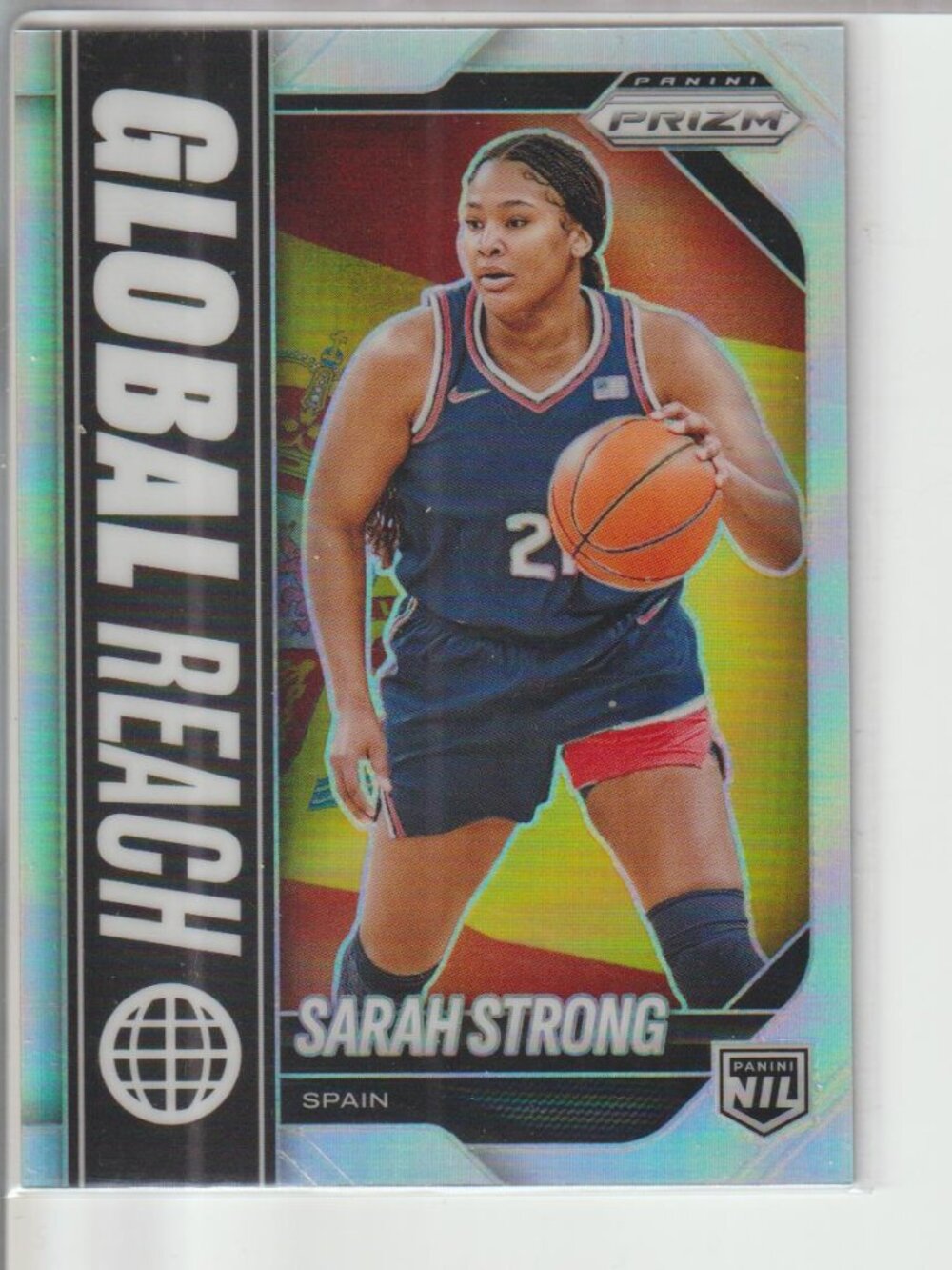 Sarah Strong 2025-26 Panini Prizm Global Reach Spain NIL Basketball #20